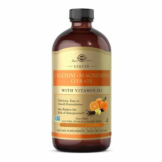 Liquid Calcium Magnesium Citrate with Vitamin D3, 16 Oz, SLG